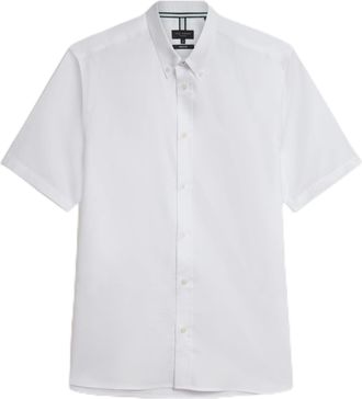 Ted Baker Mens Alyth Regular Branded Oxford Shirt, White, 3XL UK