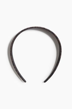 H&M Haarreif aus Satin - Brown