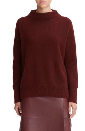 Vince Boiled Cashmere Funnel Neck Pullover in Cinnamon Stick at Nordstrom Rack, Size X-Small