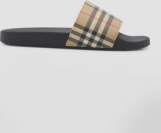 Burberry Mens Furley Check Slides