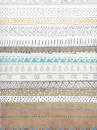 HERDASA Cuadro Estampado &Eacute;tnico Beige 120x90 Cm