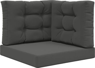 vidaXL Vidaxl Cuscino Per Divano Da Esterno Poliestere Antracite