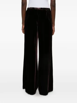 Forte_Forte Velvet Trousers - Burgundy