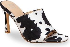 Chase + Chloe by Intouch Footwear Open Toe Mule in Black/white Cow at Nordstrom Rack, Size 7.5