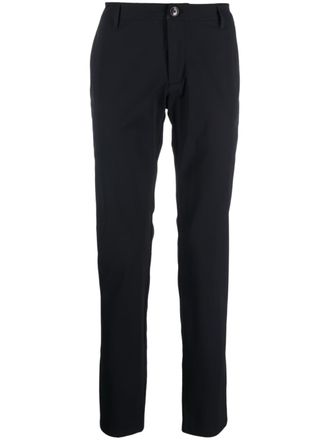 A|X Armani Exchange mid-rise tapered-leg trousers - Blue