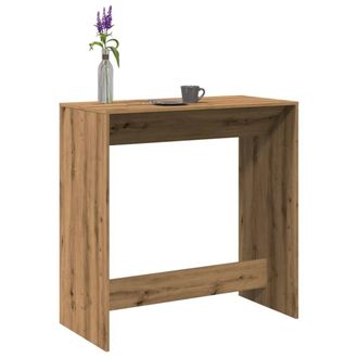 Berkfield Home Bar Table Artisan Oak 102x50x103.5 cm Engineered Wood in Brown