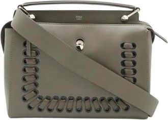 Fendi Pre-owned Dotcom Leather 2way Bag - Dames - Vintage Handtas - Grijs - ONE Size - Leer - Vintage