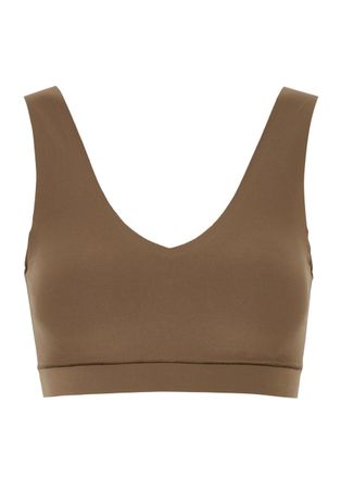 Chantelle Soft Stretch Padded Soft-cup bra - Brown - XS/S (UK6-8 / S)
