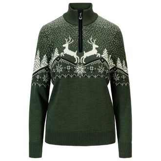 Dale of Norway Dale Christmas Sweater Merinopullover f&uuml;r Damen | oliv