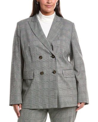 Marina Rinaldi Plus Robert Wool-Blend Blazer