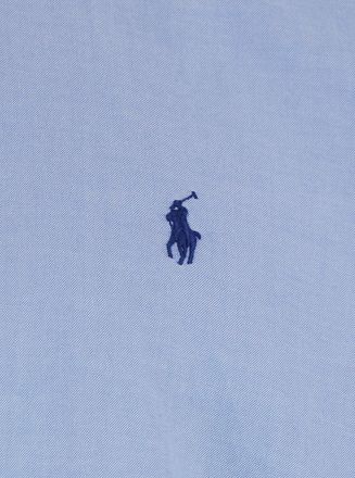 Polo Ralph Lauren Mens Shirt Custom Fit Light Blue Cotton