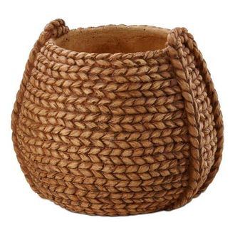 Tag Catania Cement Basket Planter for 5 Inch Drop In Plants in Beige at Nordstrom