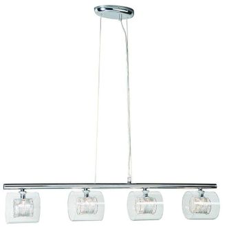 Philips Massive - Callas Lampadario Moderno, inMetallo, con 4 Cilindri in Vetro, Max 40 w