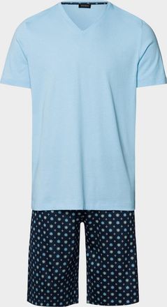 Hanro Men & apos;s Nightday Jersey Short Pajama Set