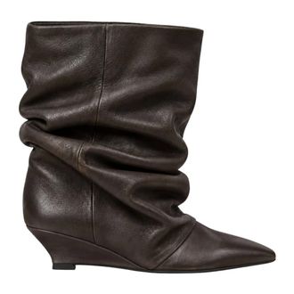 Ovye By Cristina Lucchi Tronchetto in pelle - Dames - Schoenen - Bruin - Maat: 37 EU Leer