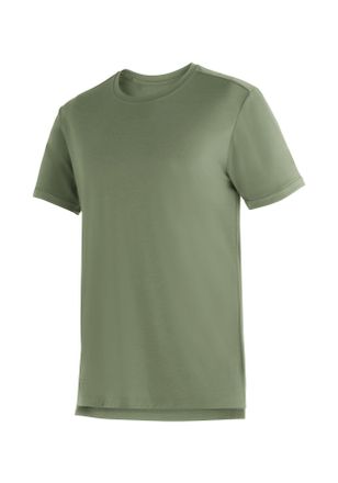 Maier Sports T-Shirt MAIER SPORTS Horda S/S M, Herren, Gr. 50, gr&uuml;n (heugr&uuml;n), 100% Polyester, Rundhals, Shirts T-Shirt, Herren Kurzarmshirt f&uuml;r Wandern und Freize