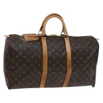 Louis Vuitton Vintage Weekend Bags, unisex, Brown, ONE SIZE, Pre-owned Vintage Canvas Weekend Bag