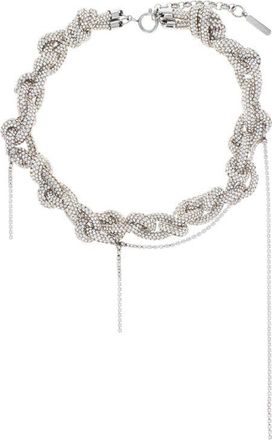 Justine Clenquet Chrysta Choker Necklace in Palladium at Nordstrom