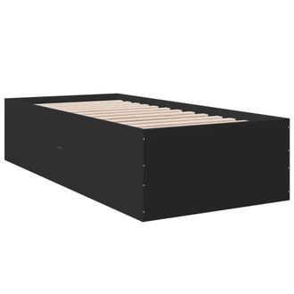 Berkfield Home Modern Bed Frame without Mattress Black 100x200 cm