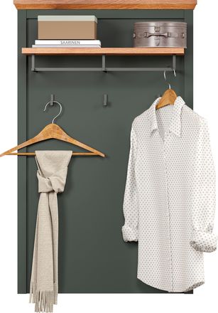 HOME AFFAIRE Garderobenpaneel »Vienna« 1 Stk. tlg. Wandpaneel mit Ablage & Kleiderstange - (B/T/H) 77/28/123 cm