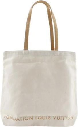 Louis Vuitton Pre-owned Tote Bags, female, White, Size: ONE SIZE Pre-owned Canvas Tote
