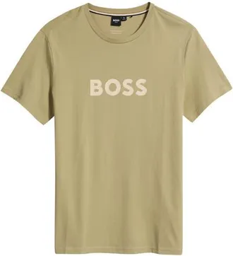 BOSS Logo Graphic T-Shirt in Dark Beige at Nordstrom, Size Xx-Large