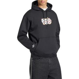 adidas Anime Soccer Cotton Blend Graphic Hoodie in Black// at Nordstrom, Size Xx-Large R
