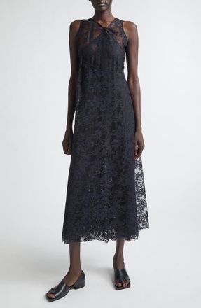 Junya Watanabe Nylon Raschel Lace Dress in Black at Nordstrom, Size X-Small