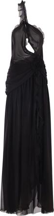 Blumarine Abito da sera Georgette - Nero