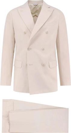 Boglioli Double-breasted Suit - male - Boglioli - Double Breasted Suits - Beige - 2XL - Suits