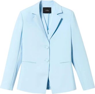 Twin-Set Blazer monopetto con cut-out - Blu