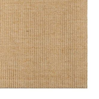 Berkfield Home Rug Natural Sisal 80x200 cm in Brown | Size: 100 cm diameter