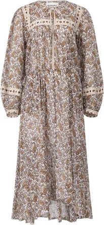 Isabel Marant Relaxed Maxi Jurk - Dames - Casual kleedjes - Veelkleurig - S - Katoen - Kleedjes
