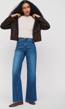 LE JEAN Column High Rise Wide Leg Jeans