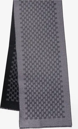Gucci Sciarpa in doppia lana jacquard con motivo GG - GUCCI - gender_Man