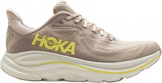 Hoka One One Mens Clifton 10 Road Running Shoes In Raw Linen Stone