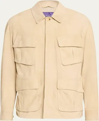 Ralph Lauren Purple Label Mens Suede Field Jacket