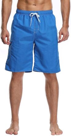 Generic Mens Swimming Trunks, Long Swimming Shorts, Quick-Drying Board Shorts, Leisure Shorts, Beach Shorts, Mens Shorts, Outdoor Casual Cargo Shorts, Bermuda