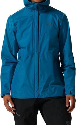 Mountain Hardwear Womens Acadia Hooded Full Zip Jacket In Blue
