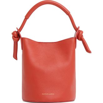 Mansur Gavriel Mini Mini Fortuna Bucket Bag in Pomodoro at Nordstrom