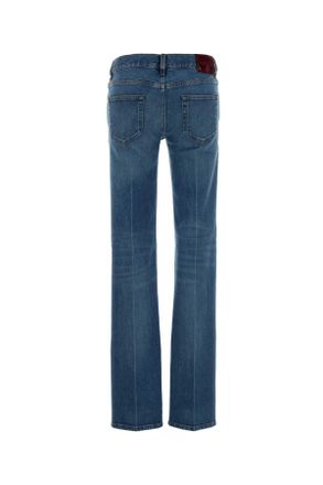 Gucci Womens Jeans Denim Stretch Blue Fabric