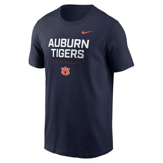 Nike Auburn Courtside Basketball Nike Mens Dri-FIT College T-Shirt in Blue | 02ET41SAUN-4V1