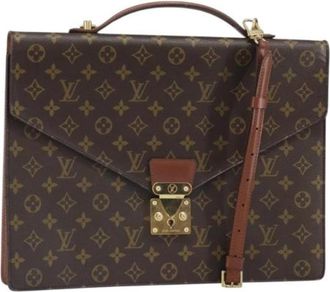 Louis Vuitton Pre-owned Vintage Canvas Handtas - Dames - Vintage Handtas - Bruin - ONE Size - Vintage