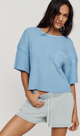 Pilcro Short-Sleeve Waffle Tee