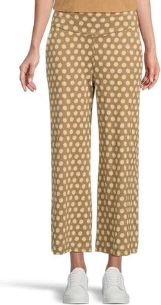 Toad & Co Toad & Co Chaka Pants Womens Brown Elastic Waist Wide Leg Cropped GBO1373