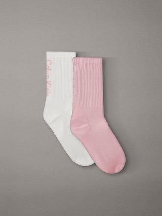 Calvin Klein Pack de 2 calcetines de deporte de algodón elástico suave
