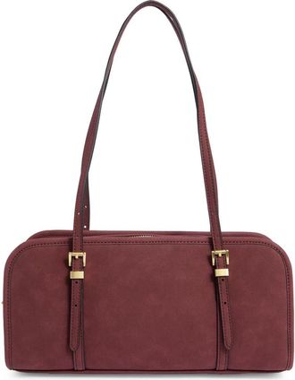 BCBGeneration Suede East/West Shoulder Bag in Cherry Wine at Nordstrom Rack
