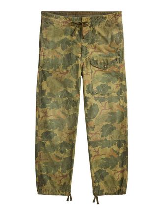 Ralph Lauren Military Green Cotton Cargo Trousers