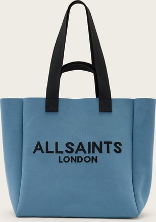 AllSaints Polyester Izzy Large Logo Knitted Tote Bag, Size: One Size