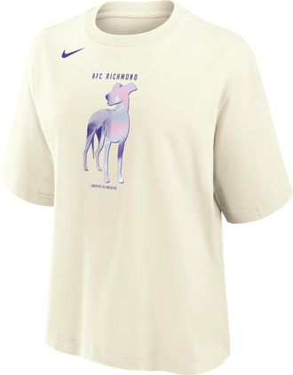 Nike AFC Richmond Nike Womens Boxy T-Shirt in White | W11668P045AFCR-SAL
